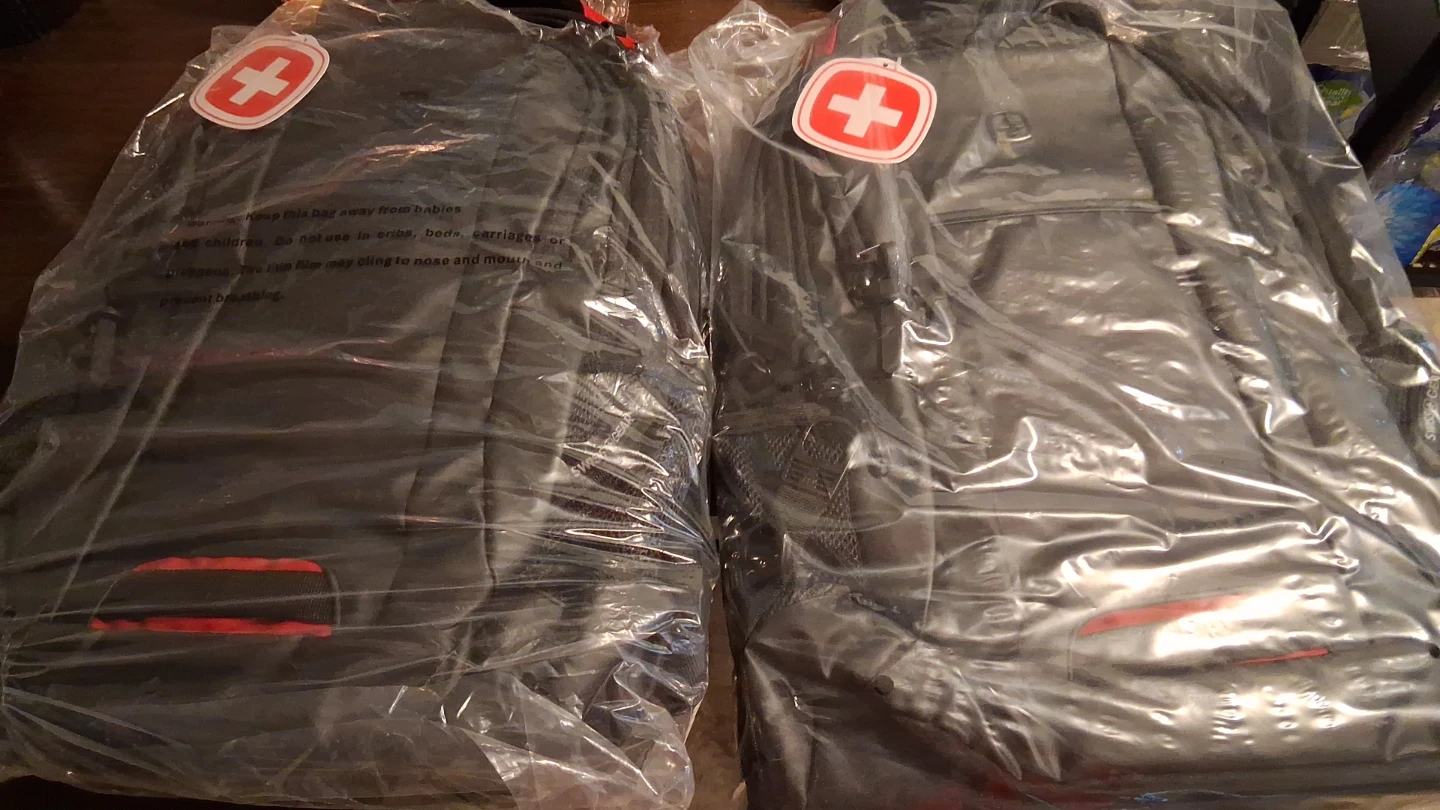 2 Swiss Gear Backpacks - Black