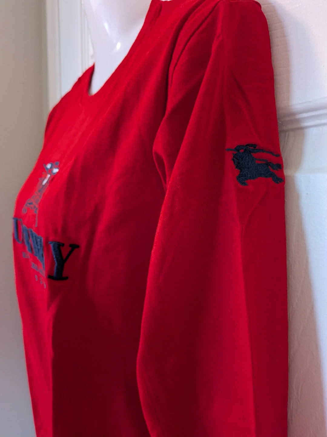 Burberry Red Long Sleeve Shirt - photo 2