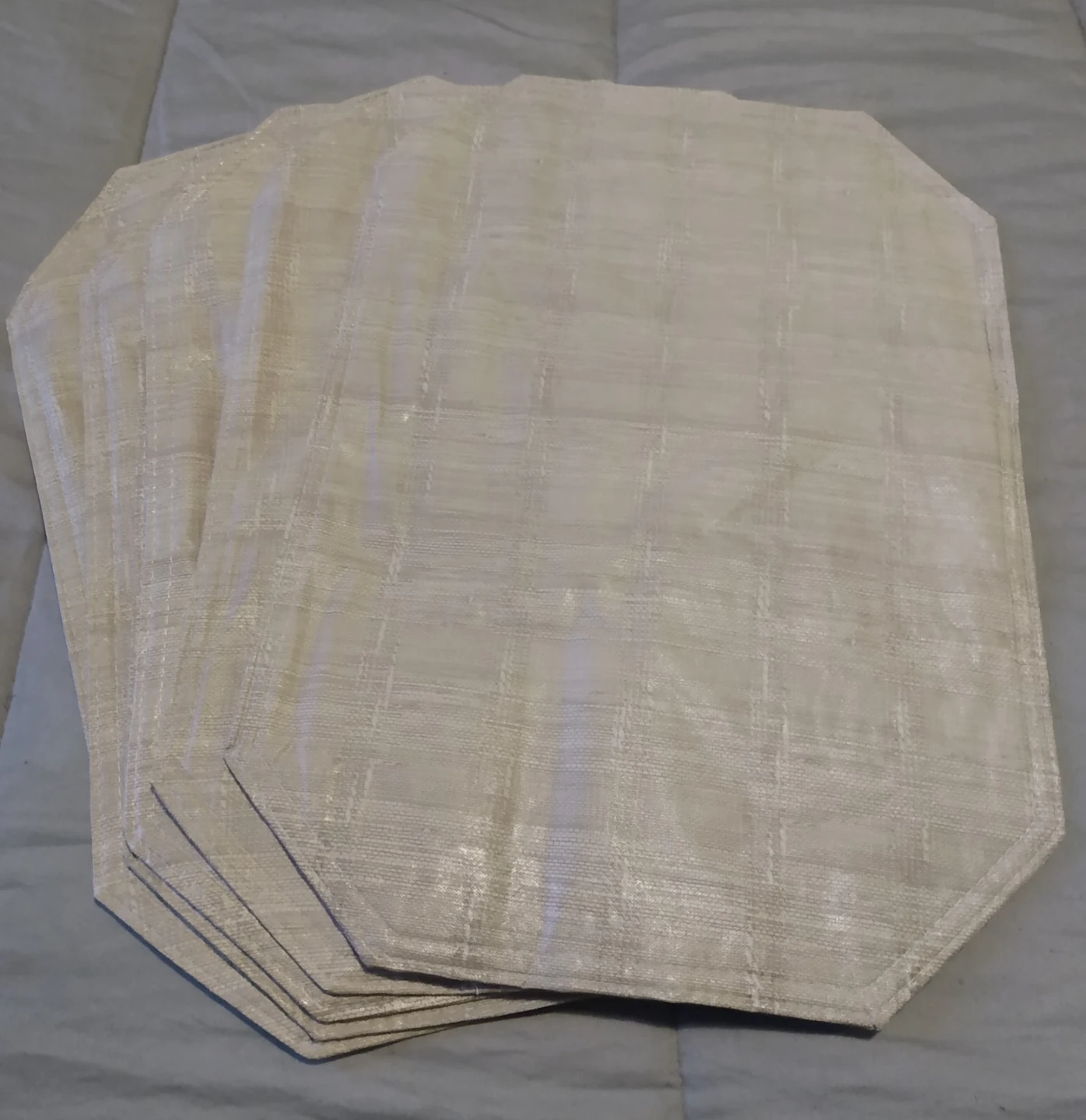 Set of 6 outdoor  beige / Placemats