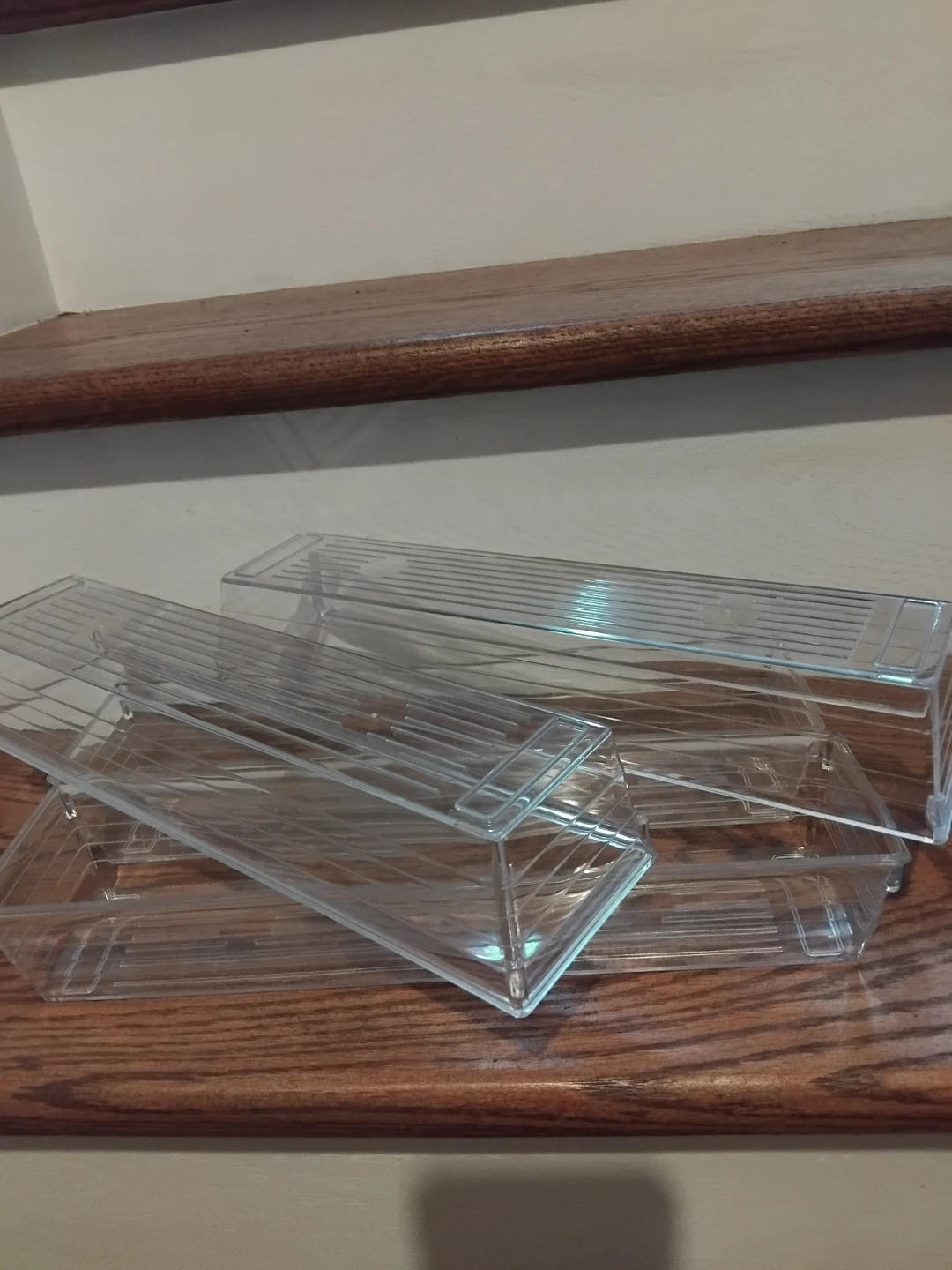 Clear Plastic Drawer Organizers - Set of 4 - photo 2