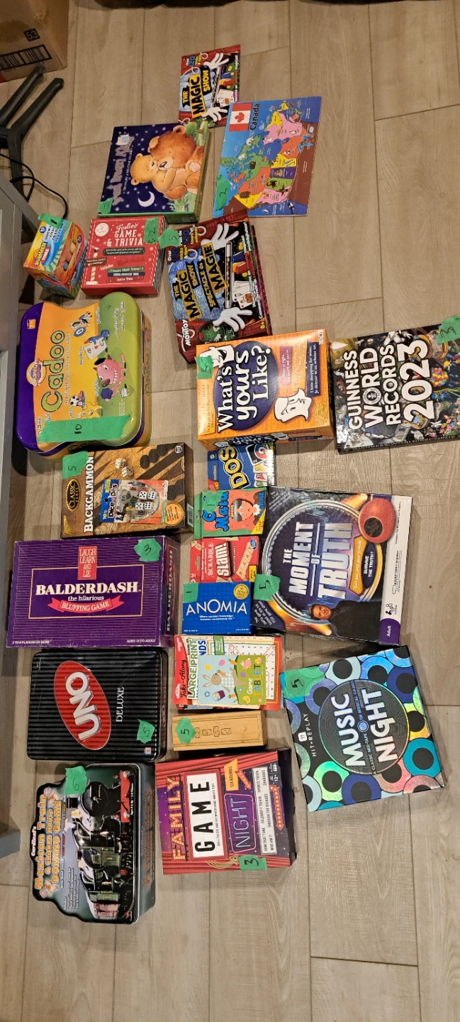 Assorted Board Games and Card Games