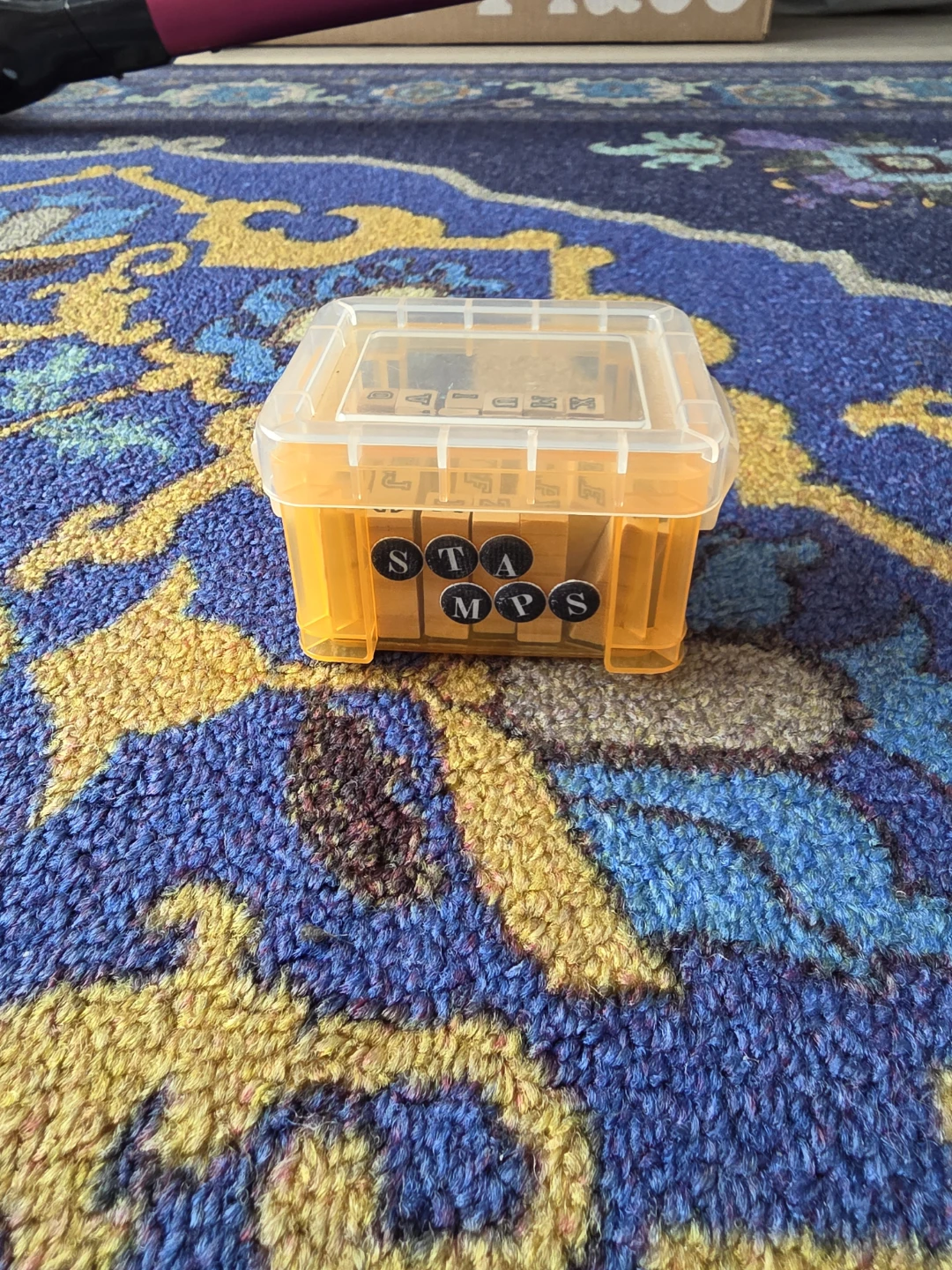 Mini Wooden Alphabet Stamps with Case - photo 3