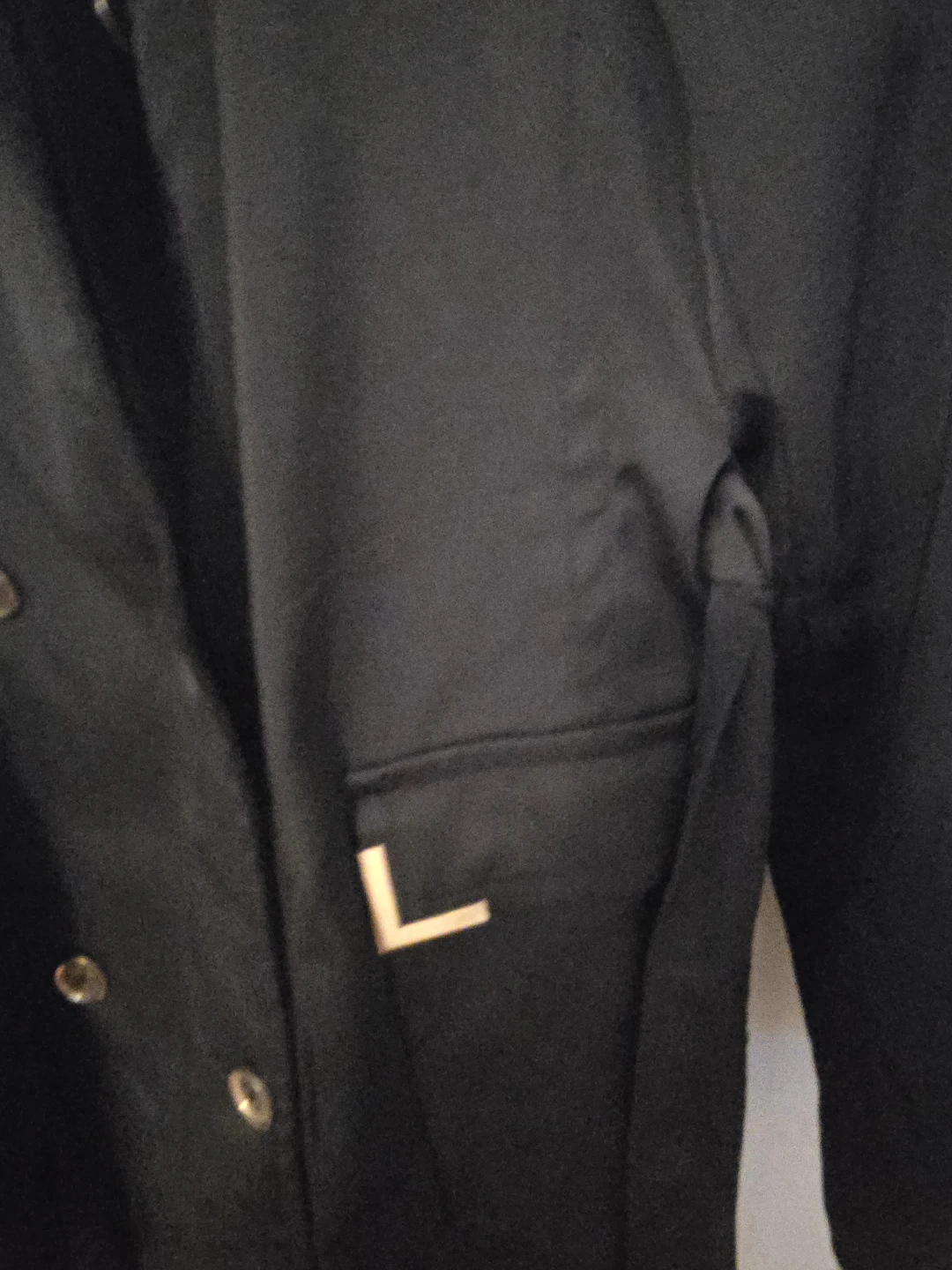 Le Château Black Trench Coat size M- L - photo 3