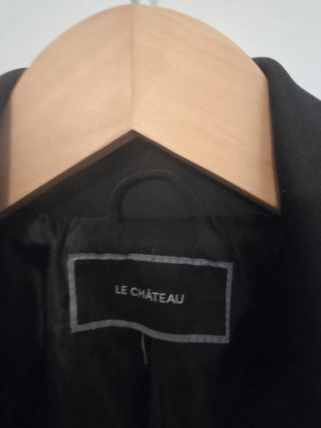 Le Château Black Trench Coat size M- L - photo 4