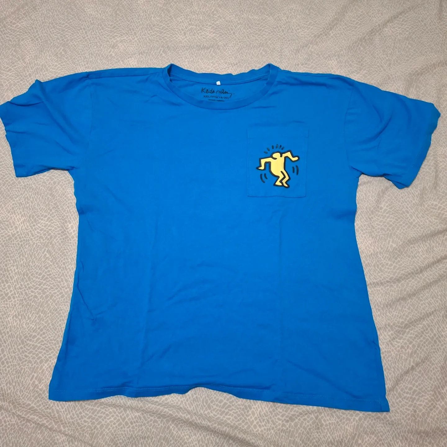 Keith Haring T-Shirt - Blue - Size XXL/TTG(18/20)