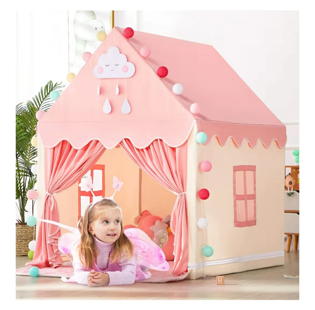 Pink Play Tent with Carpet
