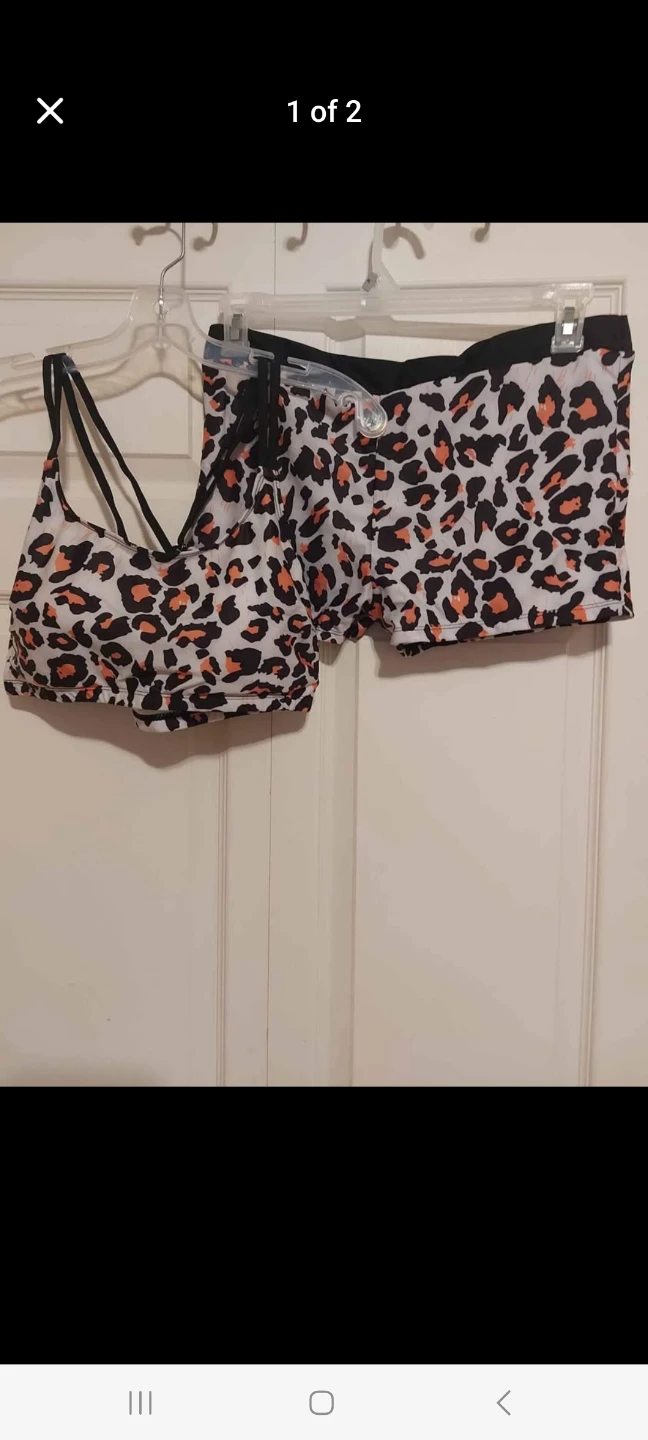 Leopard Print Bralette & Shorts Set - photo 2