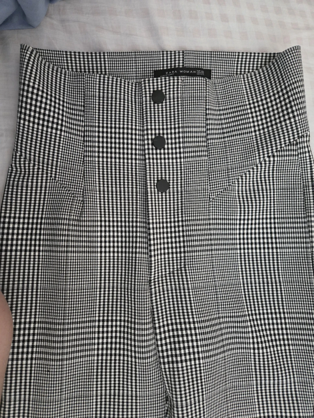 ZARA Woman Plaid High Waisted Split Hem Pants - photo 3