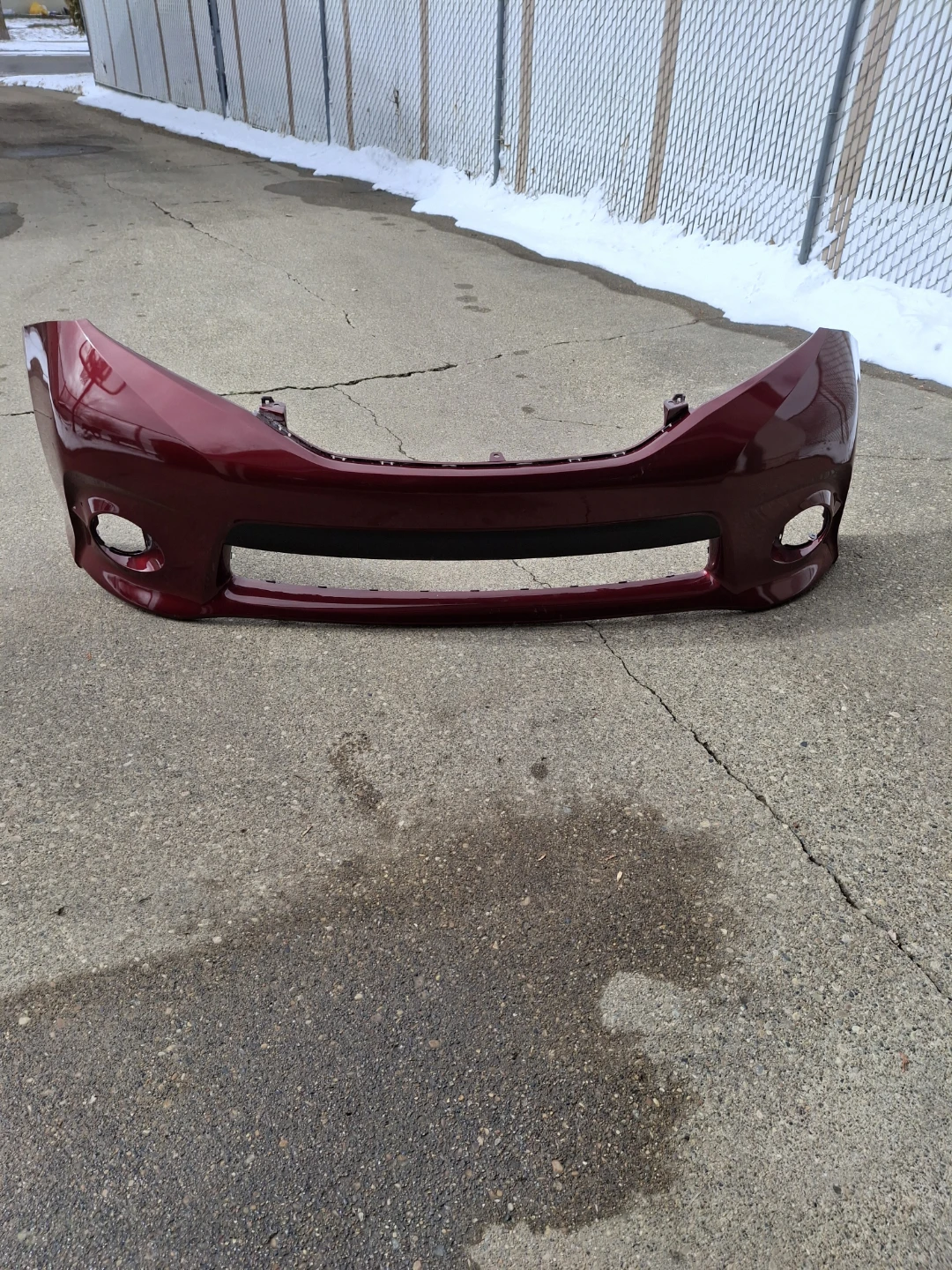 Burgundy 2011-2014 Sienna Toyota Front Bumper