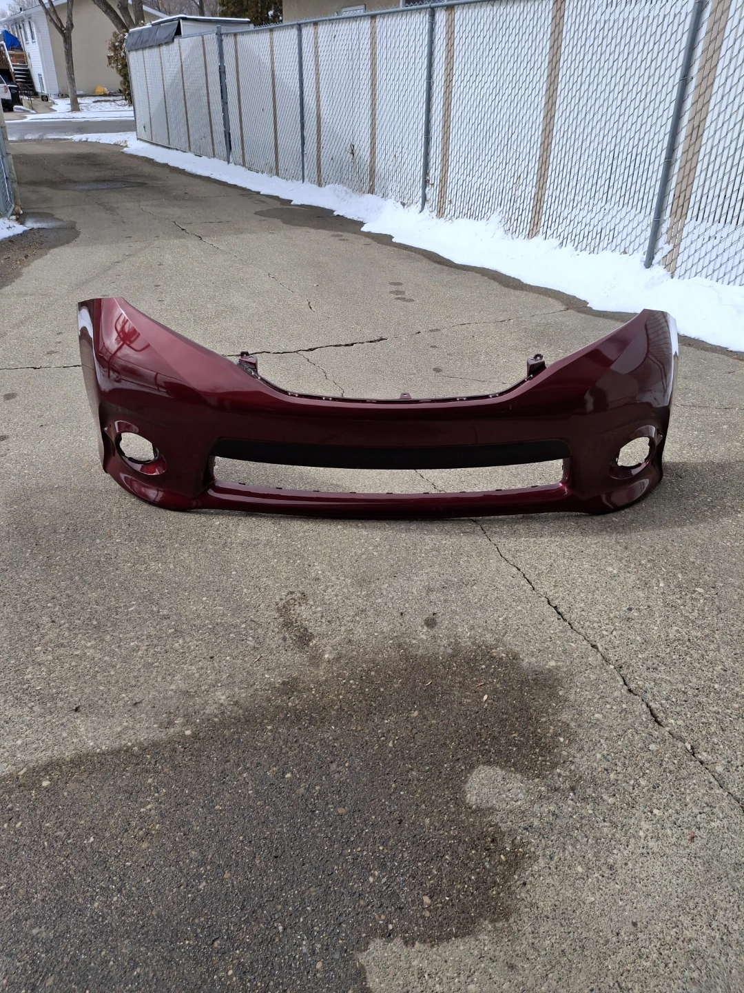 Burgundy 2011-2014 Sienna Toyota Front Bumper - photo 2