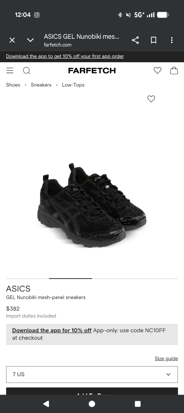 ASICS GEL Nunobiki mesh-panel sneakers - photo 4