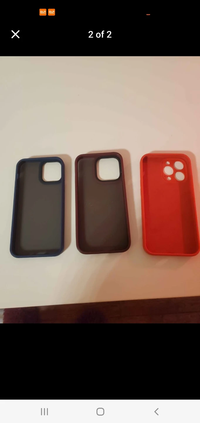 3 iPhone 13 Pro Max Phone Cases (Red, Grey, Dark Grey) - photo 2