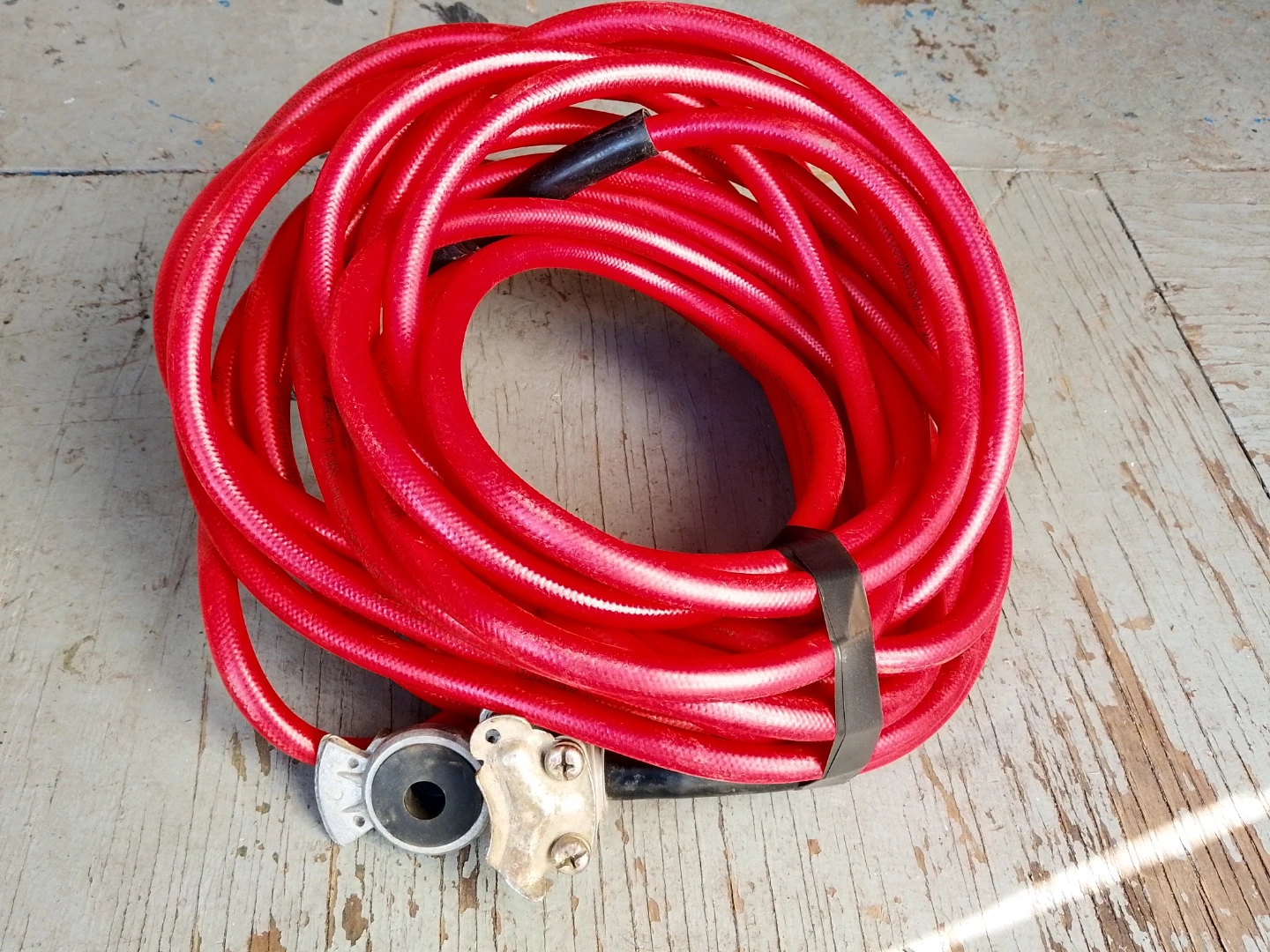 Red Air Hose with Fittings - photo 2