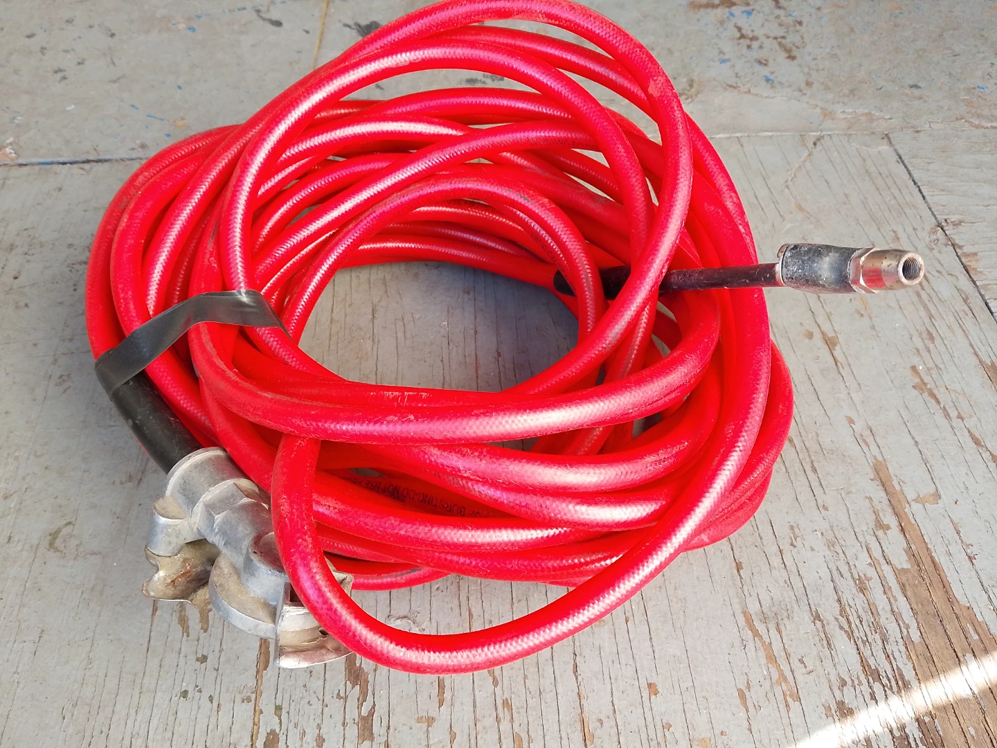 Red Air Hose with Fittings - photo 3