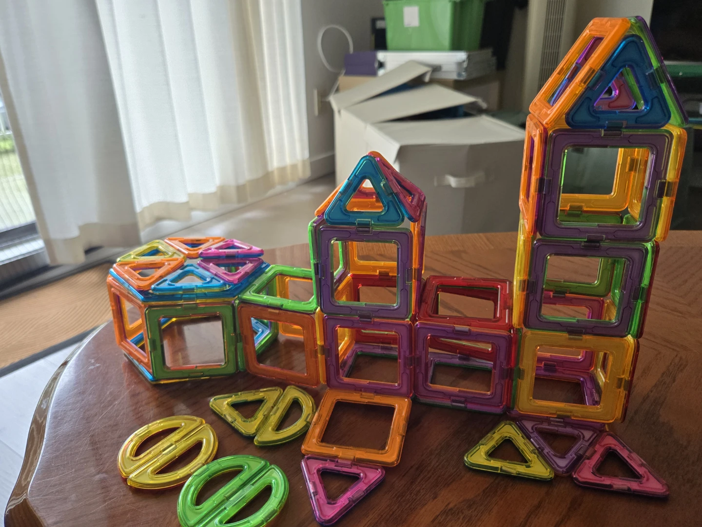 Colorful Magnetic Building Tiles Set