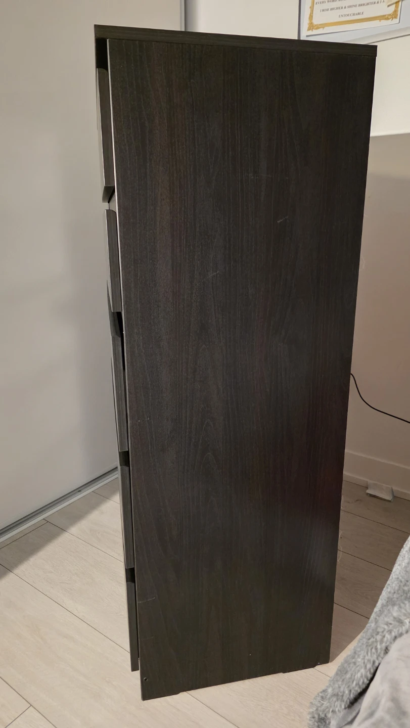 MOVING SALE - IKEA Dark Wood 5-Drawer Dresser - photo 2