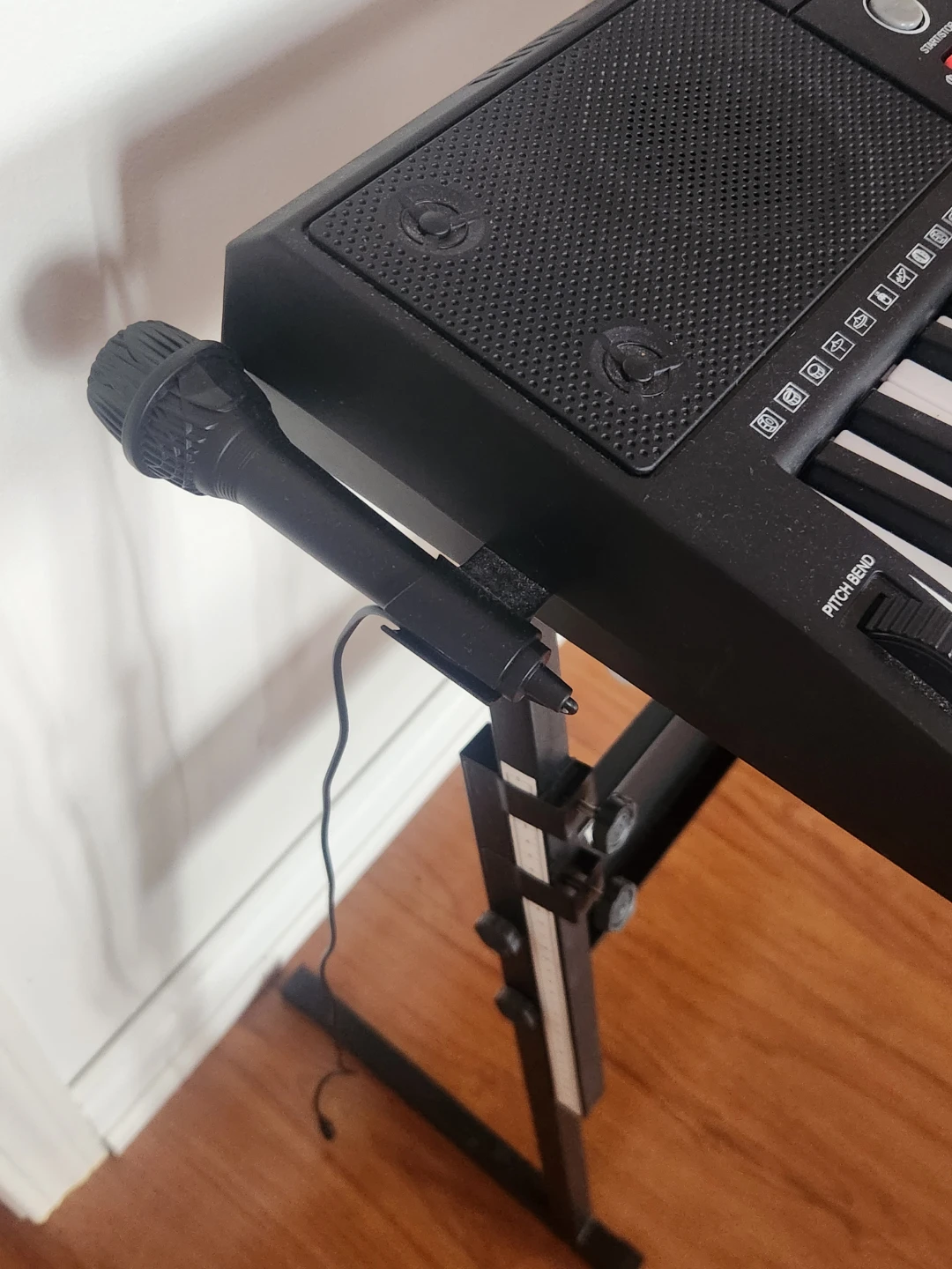 Black 61-Key Electronic Keyboard with Stand and Microphone - photo 3
