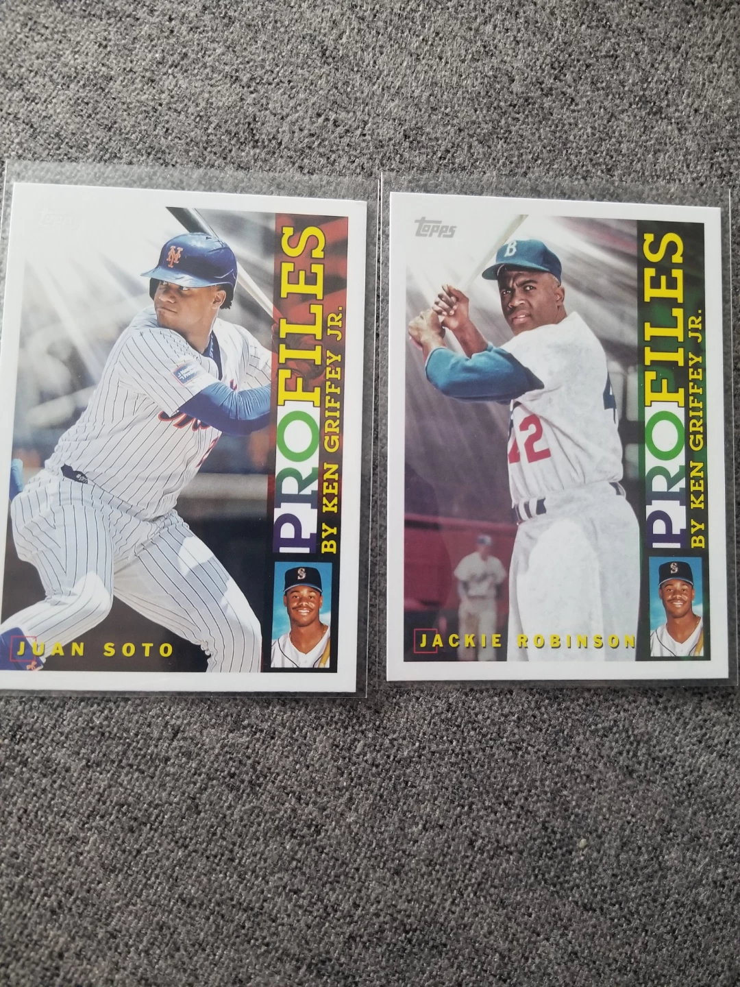 Topps Ken Griffey Jr. Profiles Baseball Cards