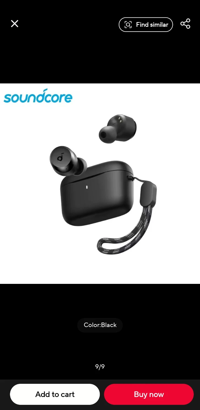 Soundcore Wireless Earbuds - Black