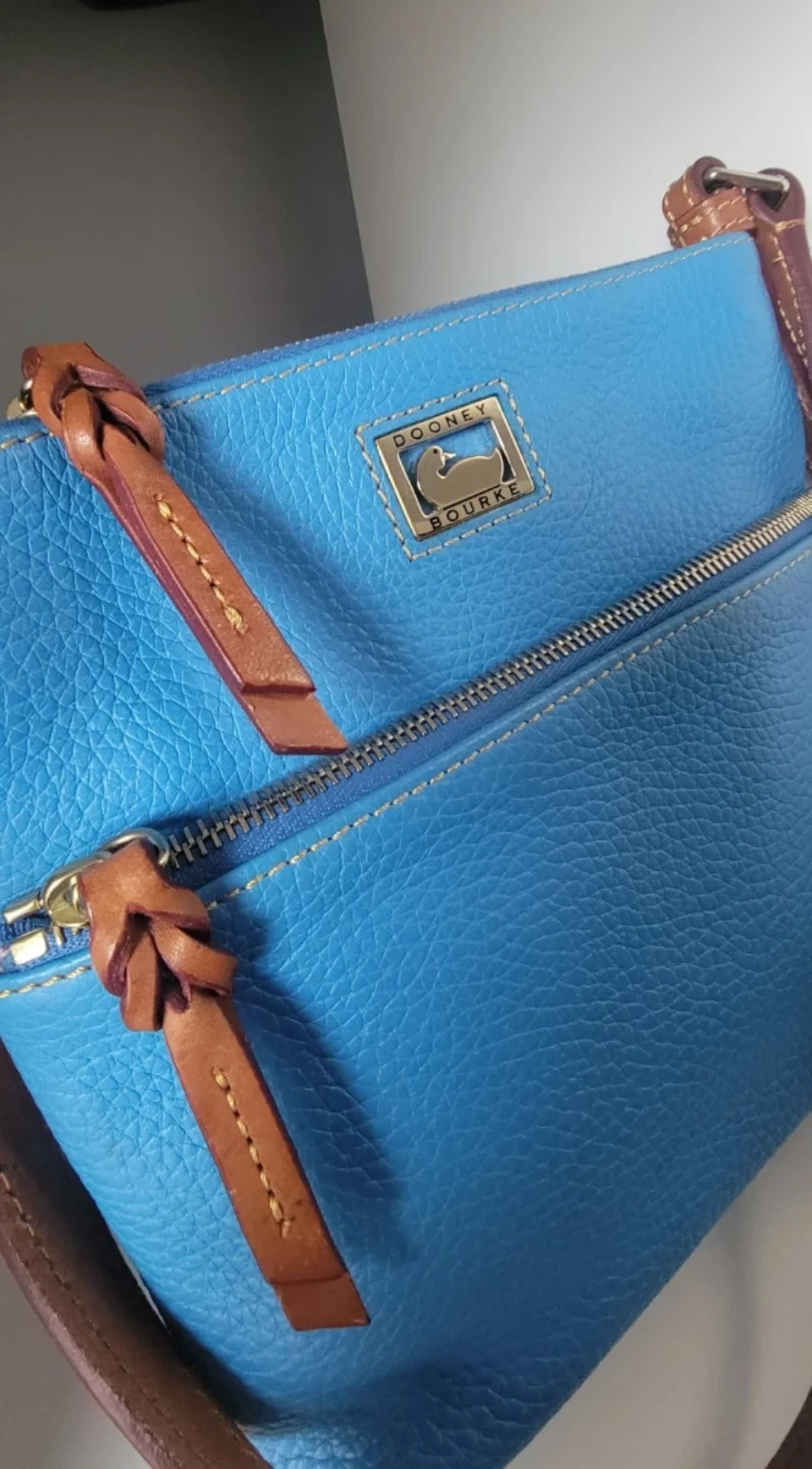 Dooney & Bourke Blue Leather Shoulder Bag - photo 3