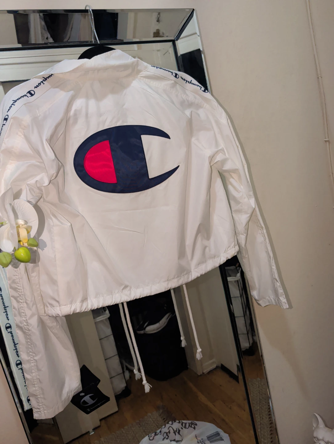 Champion White Jacket with Logo - photo 3