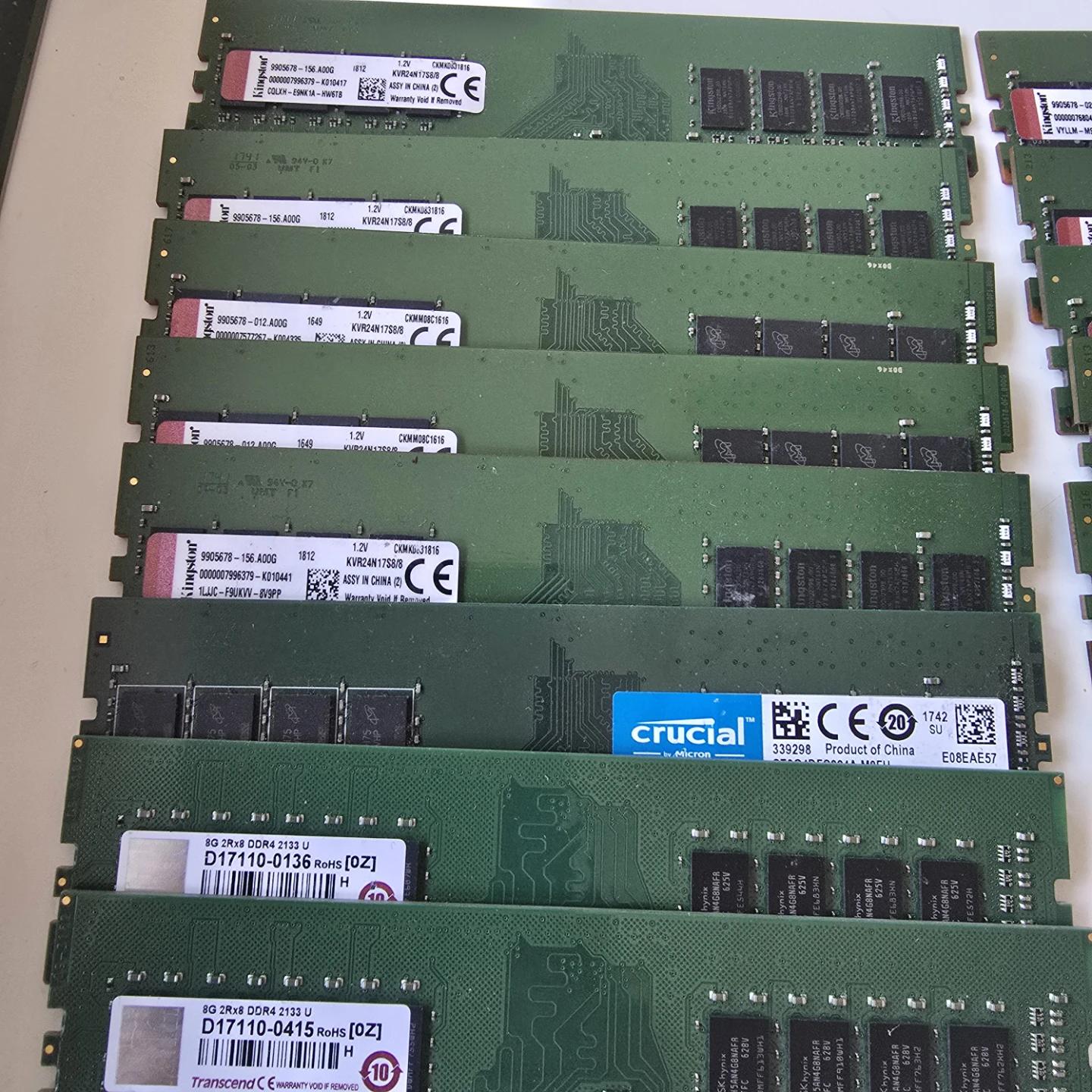 Assorted & Kingstone DDR 4 , 8GB RAM Sticks - photo 3