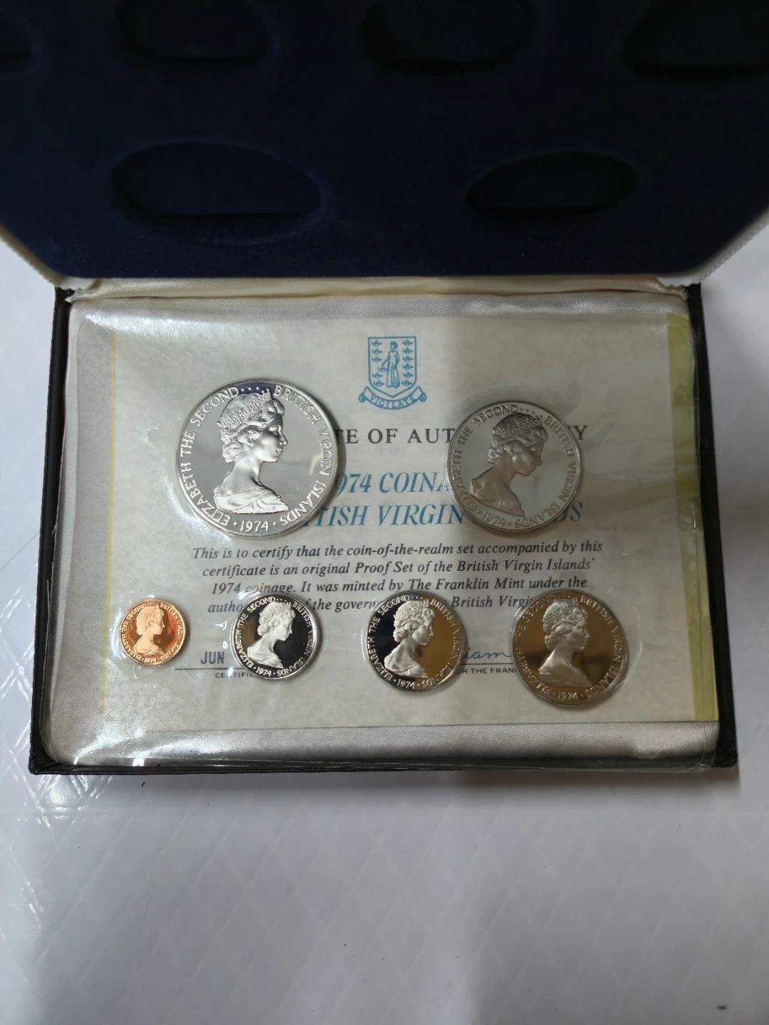 1974 Coin Proof Sets - Barbados, British VI & Cook Islands - photo 3