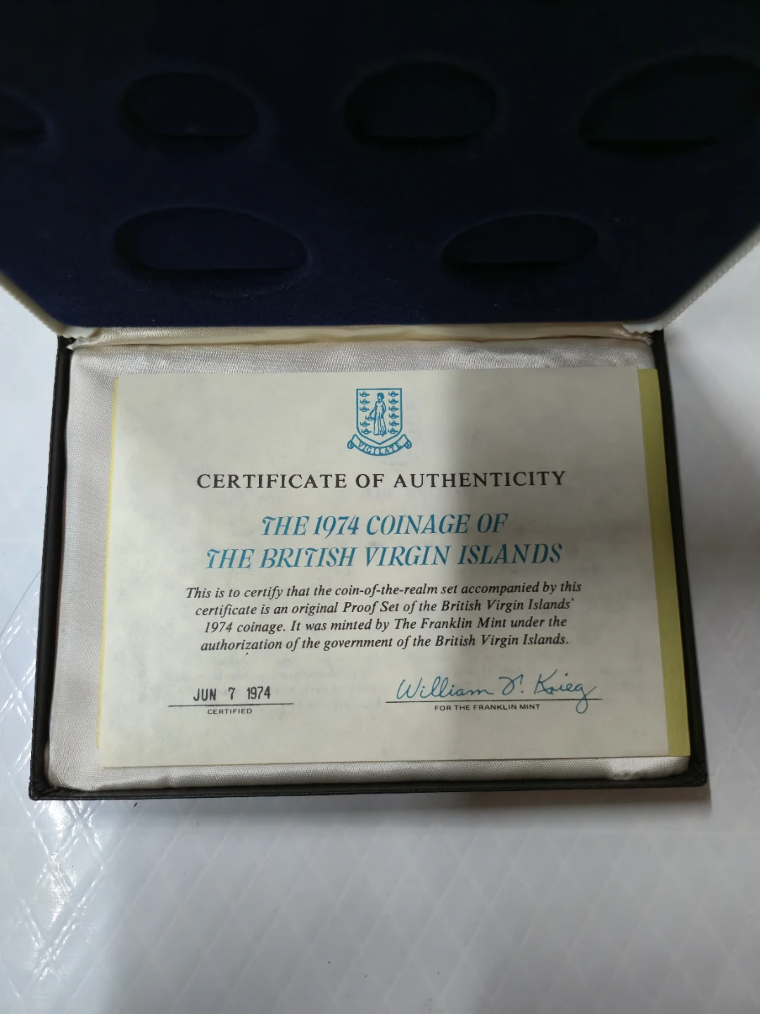 1974 Coin Proof Sets - Barbados, British VI & Cook Islands - photo 4