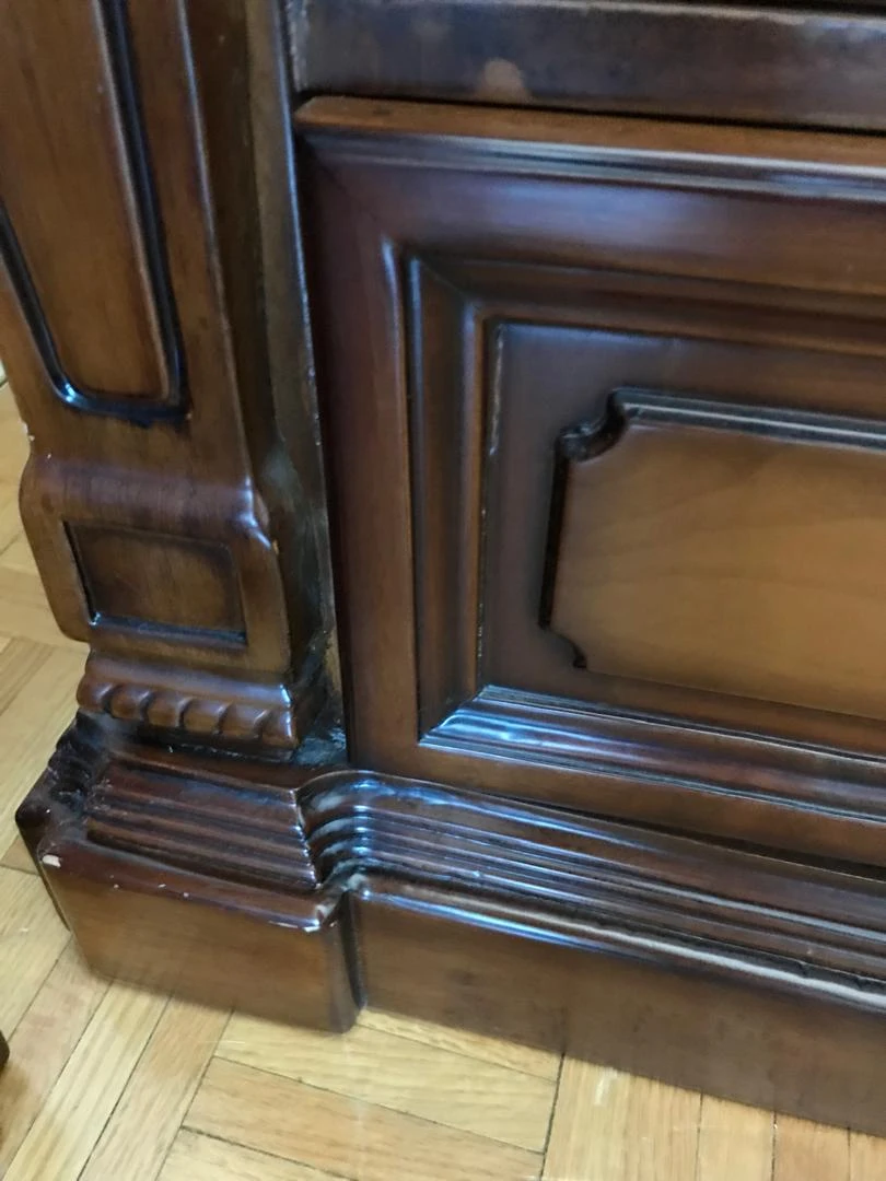 Wooden Nightstand with Two Drawers - photo 4