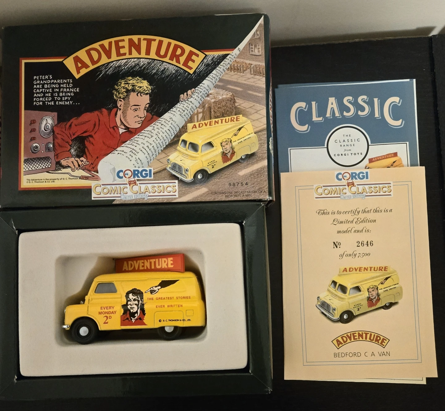 Corgi Comic Classics Ltd.Ed. Diecast Hotspur+Adventure - photo 3