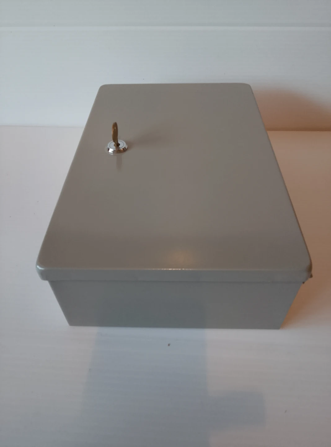 Grey Metal Lock Box with Handle - photo 5