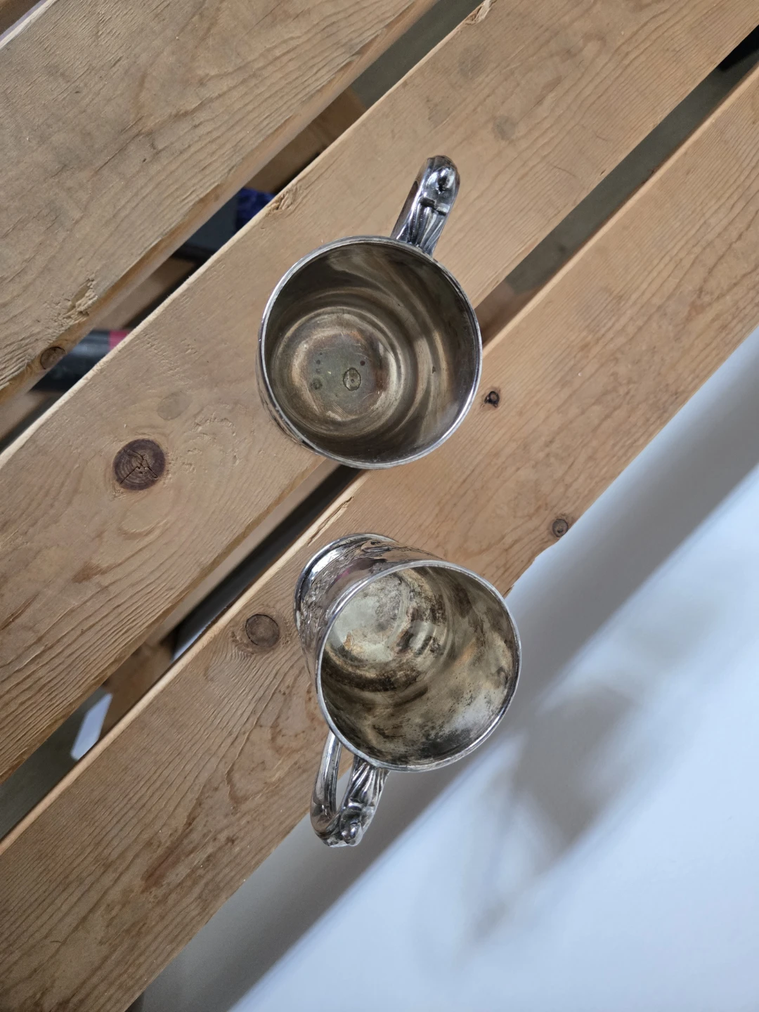 Vintage Decorative Silver Cups (Set of 2) - photo 2