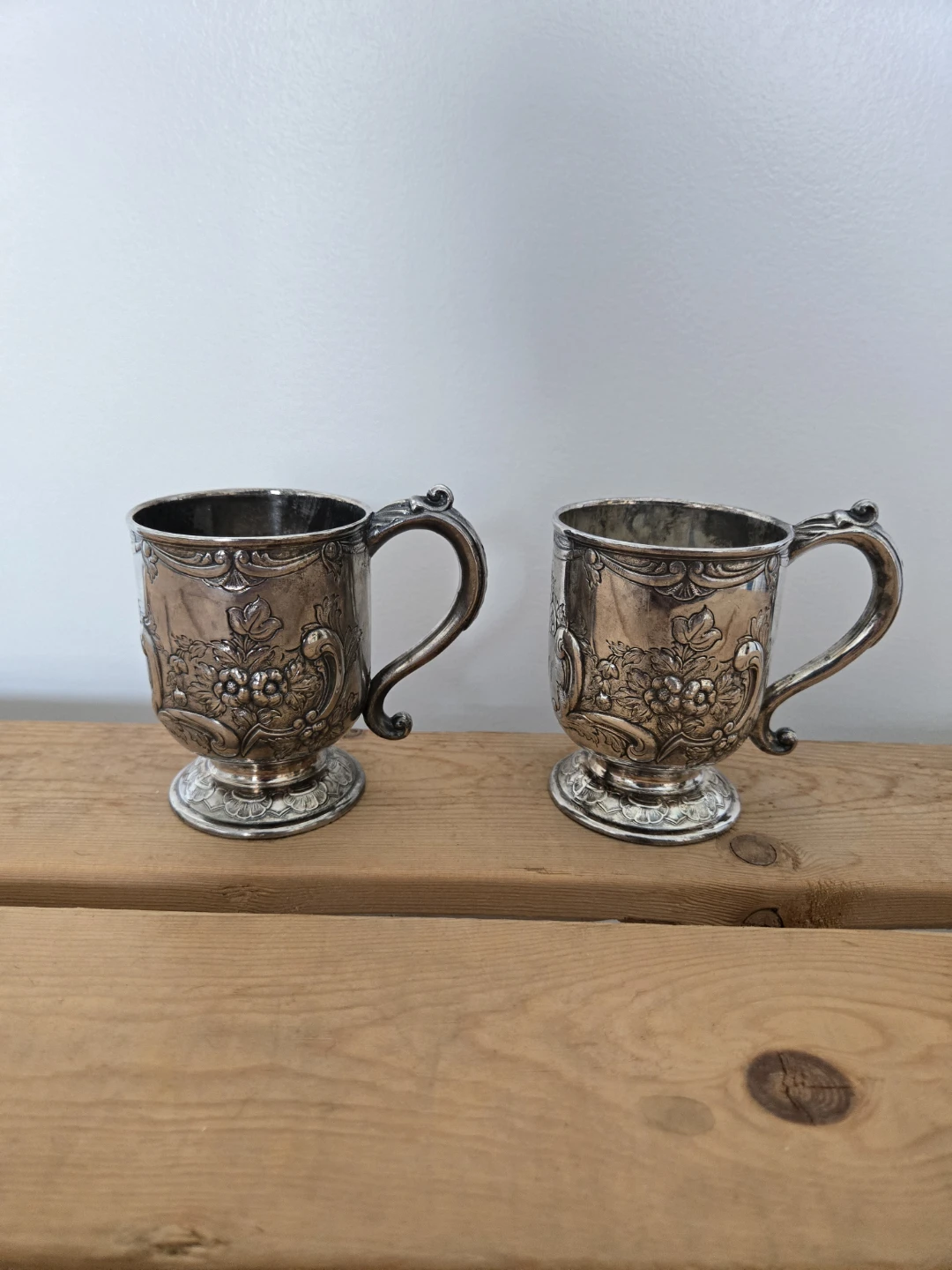 Vintage Decorative Silver Cups (Set of 2) - photo 5