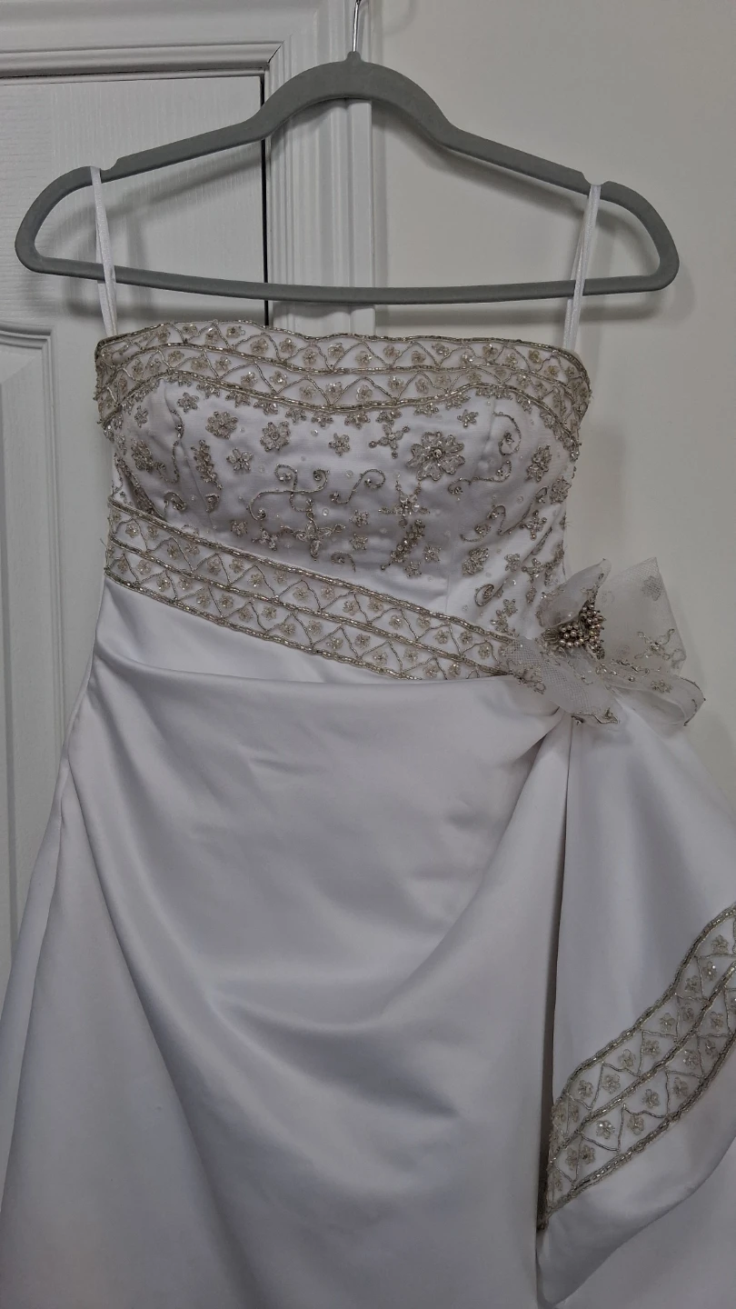 Strapless Wedding Dress with Beaded Bodice