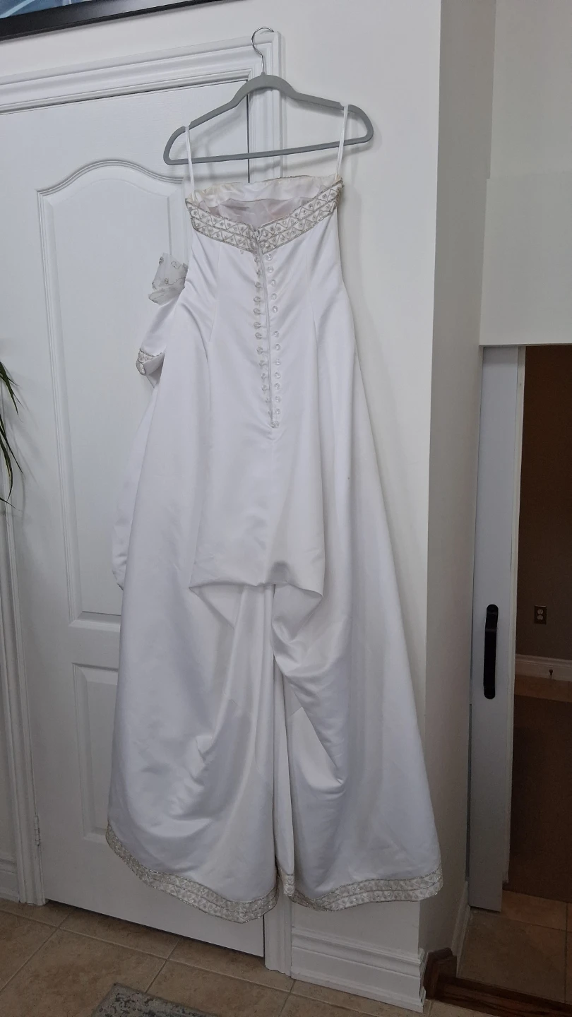 Strapless Wedding Dress with Beaded Bodice - photo 3