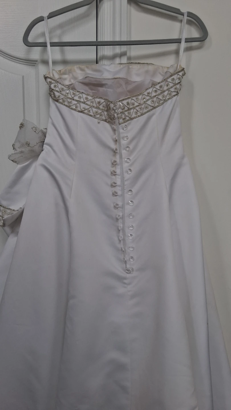 Strapless Wedding Dress with Beaded Bodice - photo 4