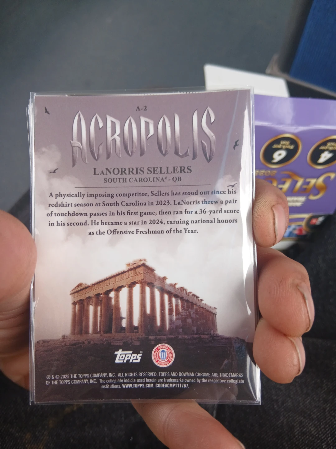 2024 Topps Chrome  Card Lanorris Sellers Acropolis Edition - photo 2