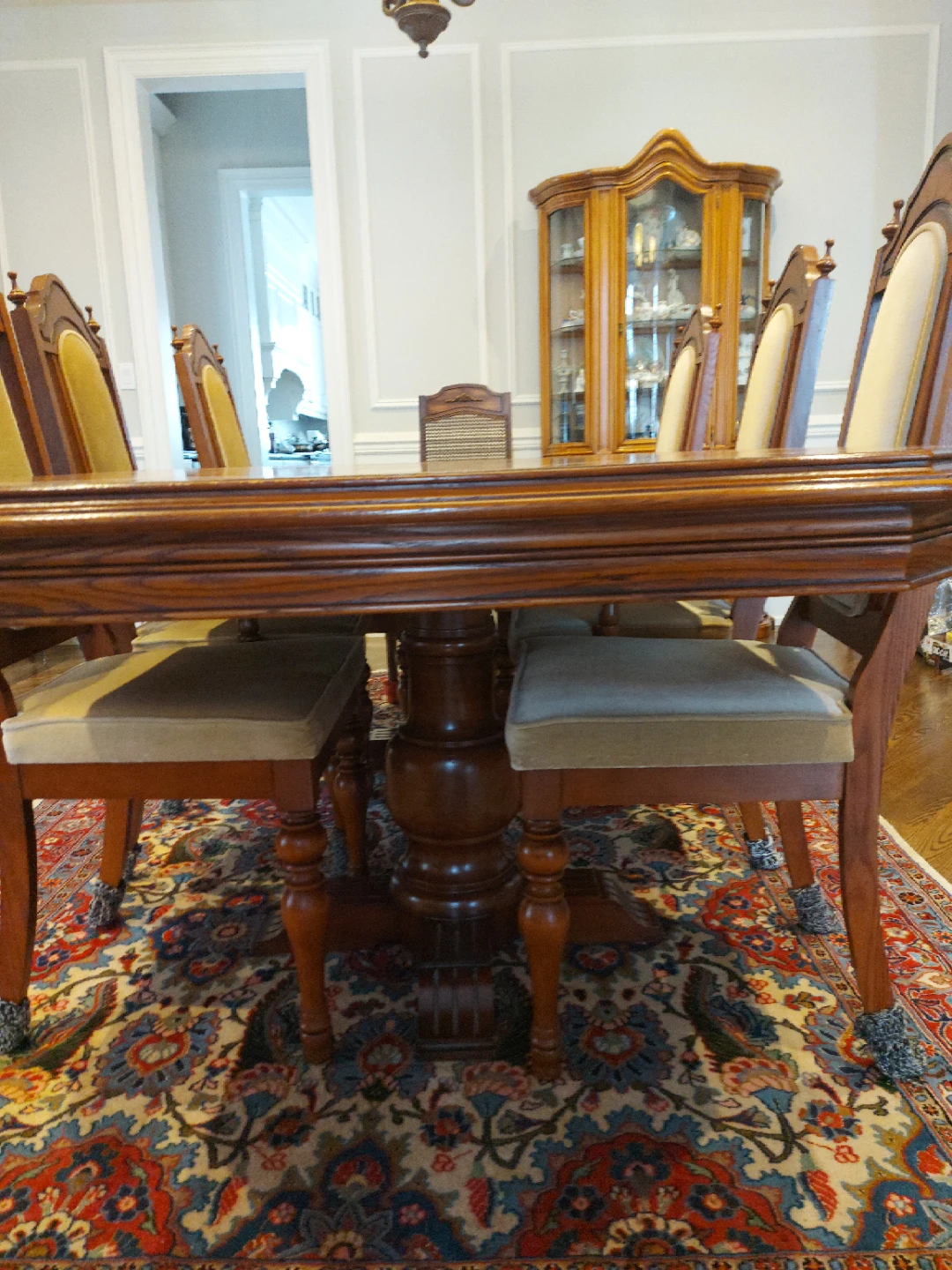 Wood Dining Table and Chairs Set - photo 2