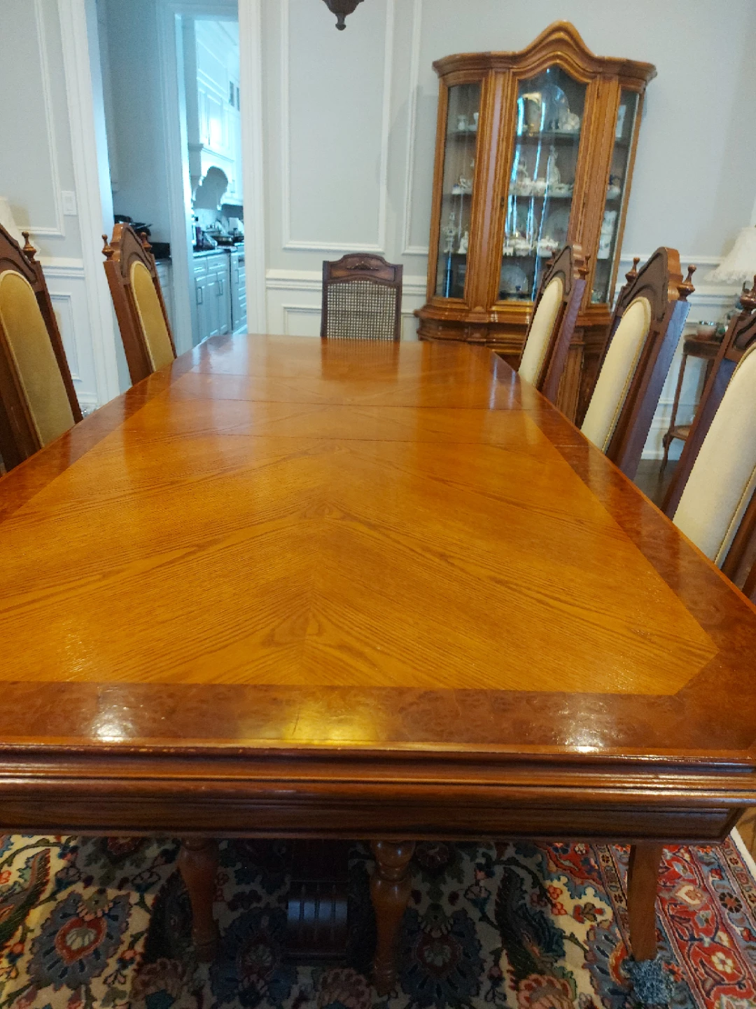 Wood Dining Table and Chairs Set - photo 3