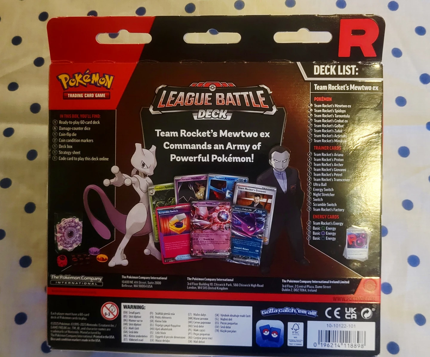 Pokemon League Battle Deck - Team Rocket's Mewtwo - photo 2