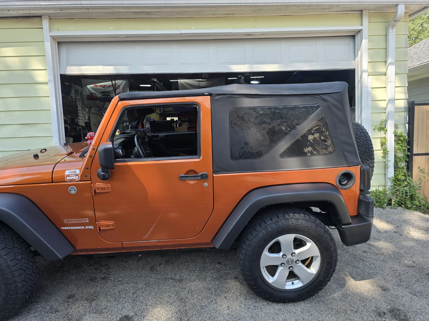 Orange Jeep Wrangler Sport - photo 3