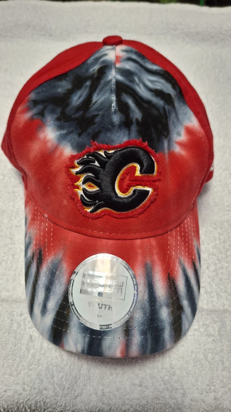 New Era Calgary Flames Youth Tie-Dye Baseball Cap