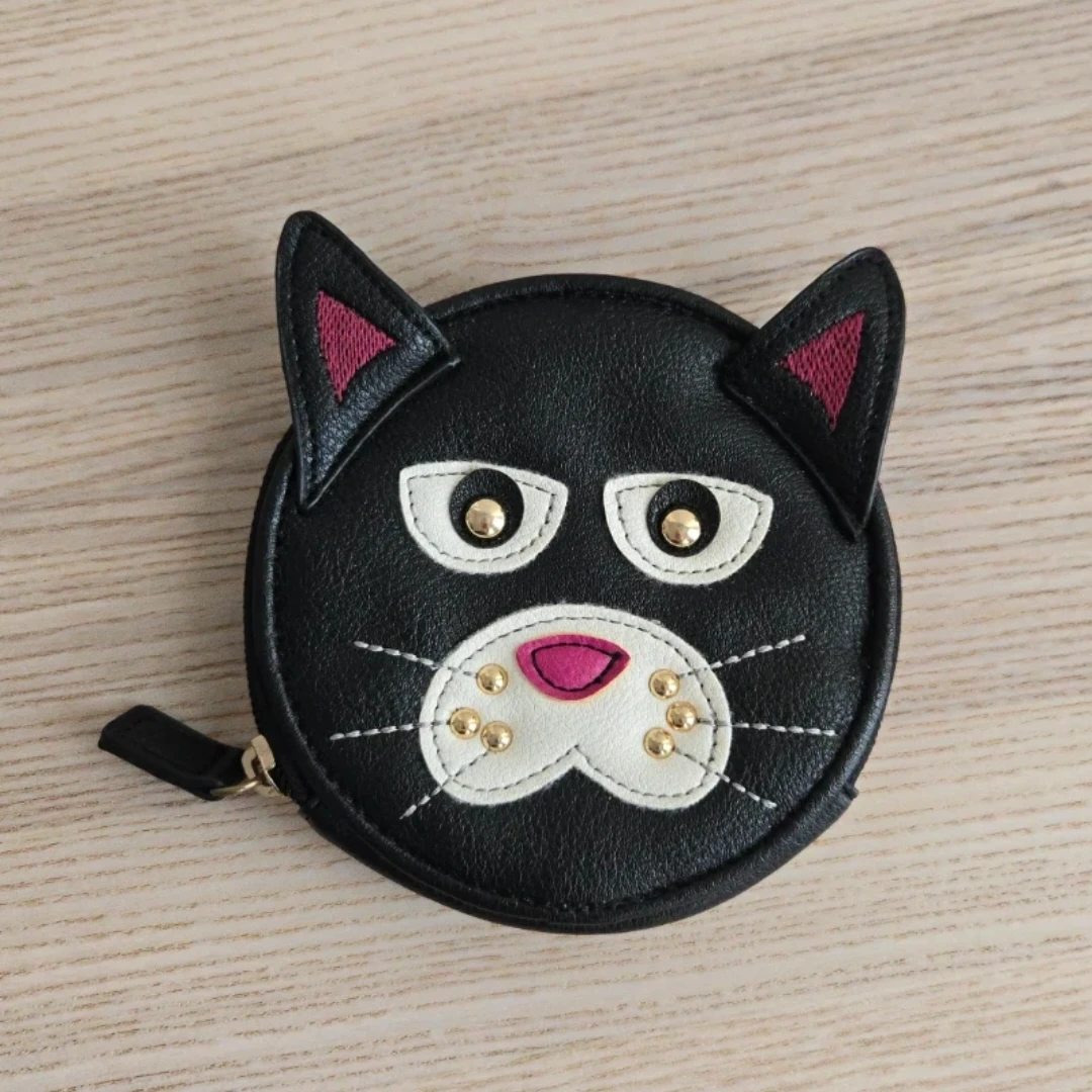Cute Black Cat Coin Purse