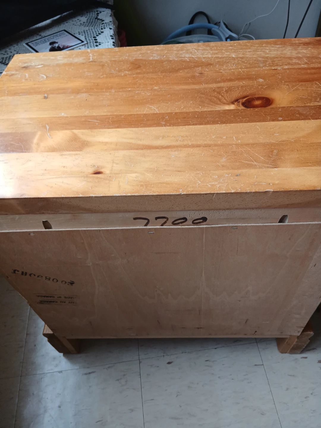 Wooden Nightstand with Drawer - photo 4