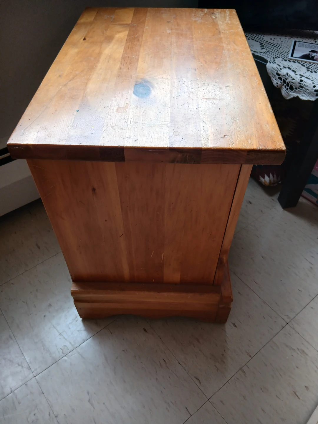 Wooden Nightstand with Drawer - photo 5