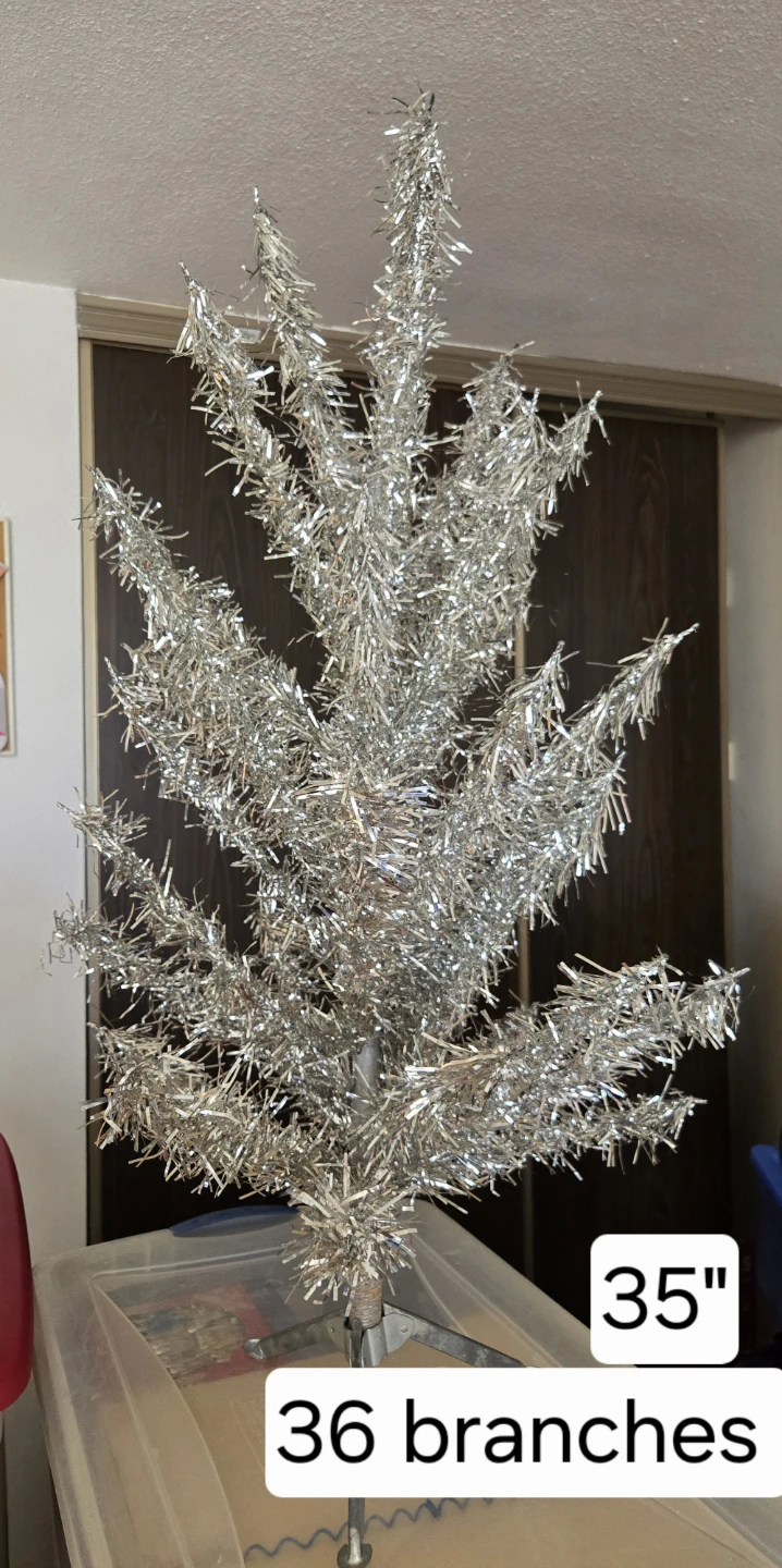 Vintage Silver Tinsel Christmas Trees - photo 5