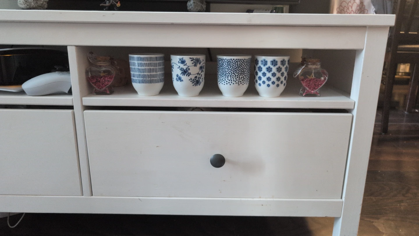 White IKEA TV stand - Immediate clean out! - photo 3