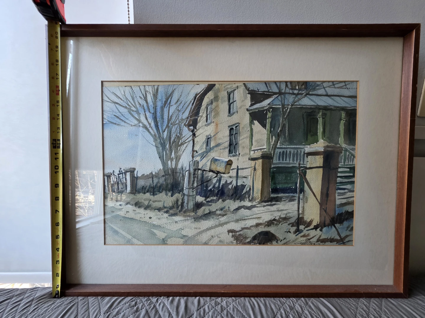 Framed Original Watercolor Painting
