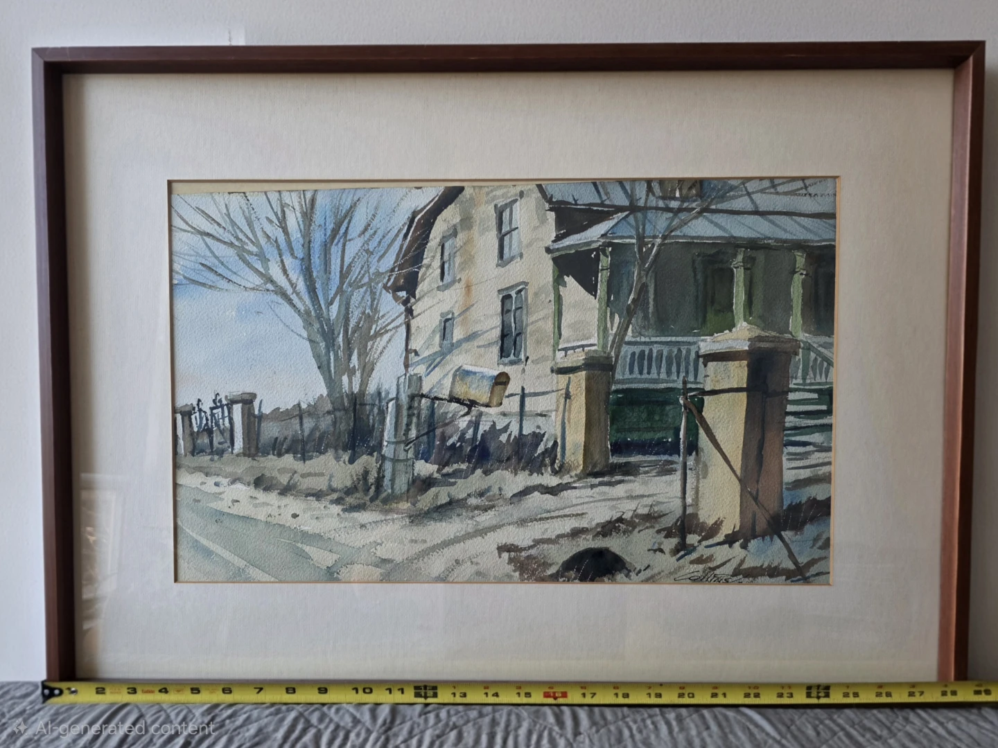 Framed Original Watercolor Painting - photo 2