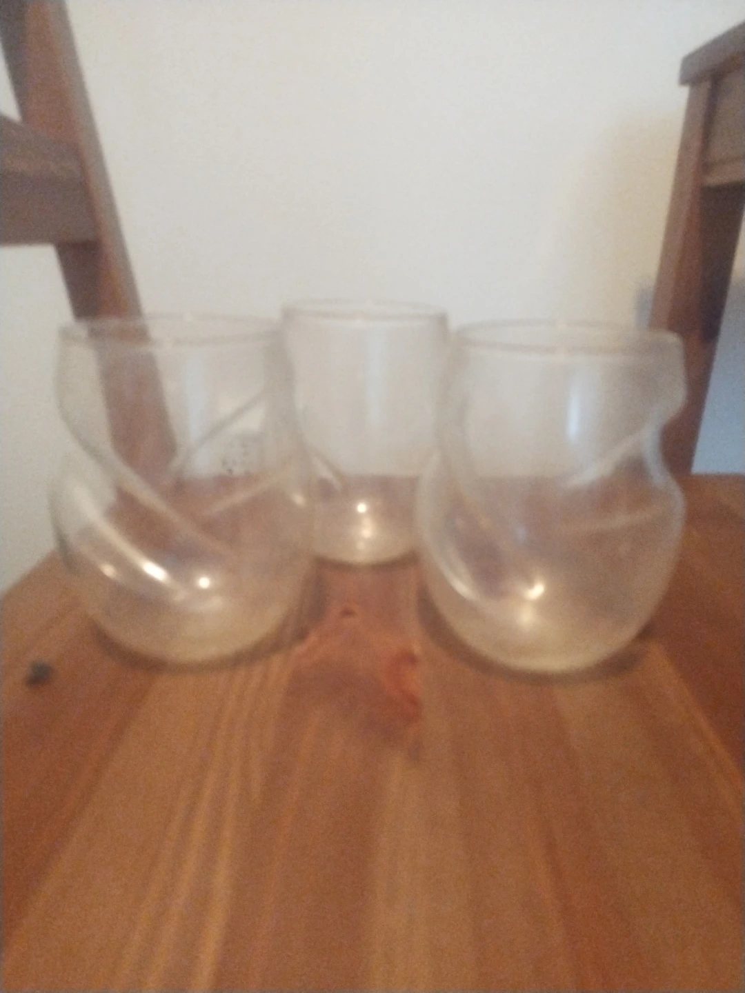 Set of 3 unique glasses